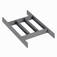 Лоток-рамка WOODLINE BLANK для столовых приборов, ширина фасада 400-1200 мм, 276х472х43 мм, антрацит
