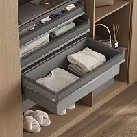 Выдвижной ящик MATRIX, ширина 764-768 мм, высота 240 мм, антрацит