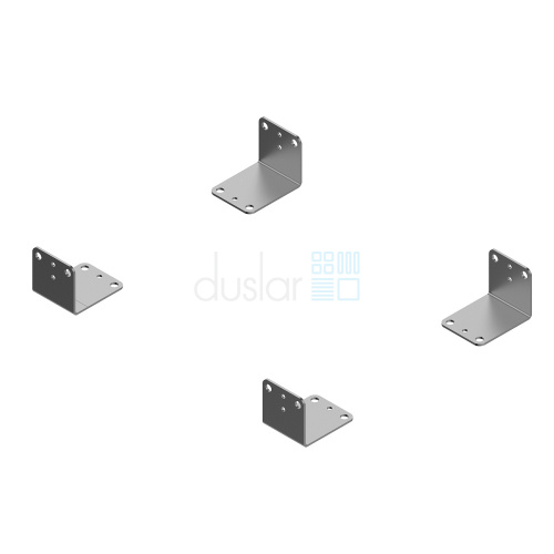крепление ко дну корпуса, 4 шт., для направляющих hettich quadro, сталь Крепление ко дну корпуса, 4 шт., для направляющих Hettich Quadro, сталь