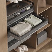 Выдвижной ящик MATRIX, ширина 564-568 мм, высота 115 мм, антрацит