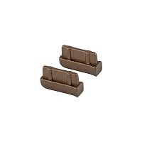 Заглушка для ограничительного профиля ELLIOT, 2 шт., коричневый