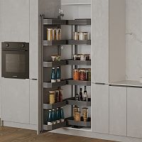 система titan, распашной фасад 600 мм, высота 1709 мм, антрацит Система TITAN, распашной фасад 600 мм, высота 1709 мм, антрацит