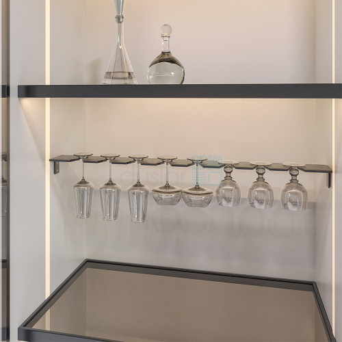 Держатель FONDO для бокалов, длина 867 мм, антрацит