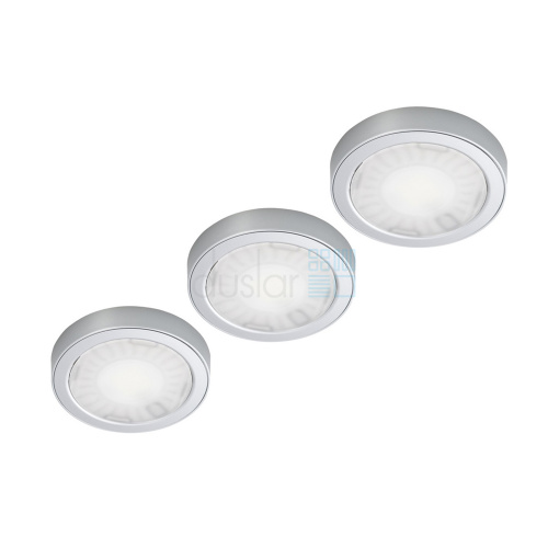 Комплект из трансформатора и 3-х накладных светодиодных светильника SUNxT, 24V, теплый, алюминий