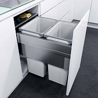 Система сортировки ENVI SPACE XX 64 л, выдвижной фасад 450 мм, серый