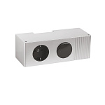Блок EUROBOX (розетка и выключатель), алюминий Furnika