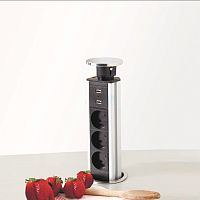 УЦЕНЕННАЯ розетка ELETTRO D80 врезная в столешницу