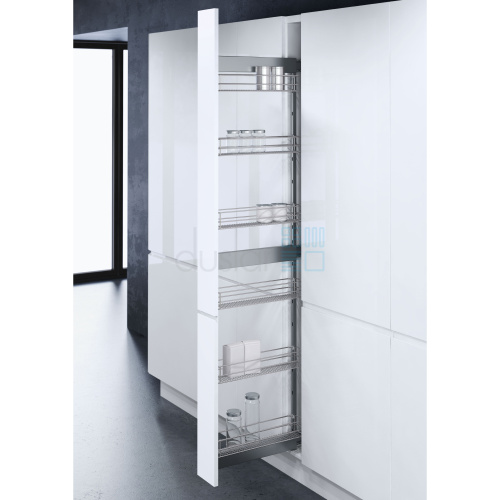 Система SAPHIR-2, выдвижной фасад 200 мм, высота 1814 мм, хром