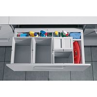 Система сортировки SEPARATO 52 л, выдвижной фасад 900 мм, серый