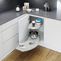 Карусель CORNERSTONE L, распашной фасад 450 мм, белый