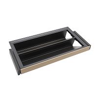 УЦЕНЕННАЯ выдвижная обувница с металлическими полками, ширина 864 мм, антрацит/бежевый