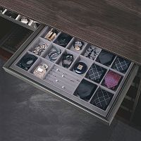 Выдвижной органайзер SPACE ULTRA для аксессуаров, ширина 762-768 мм, антрацит/серый