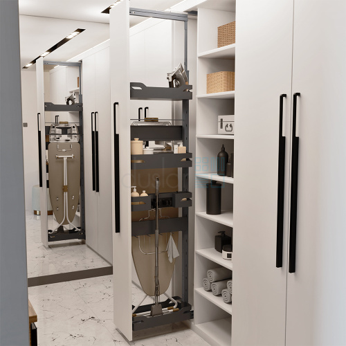 уцененная система store для хоз. принадлежнос-й, выдвижной фасад 300мм, высота 1959-2359мм, антрацит УЦЕНЕННАЯ система STORE для хоз. принадлежнос-й, выдвижной фасад 300мм, высота 1959-2359мм, антрацит