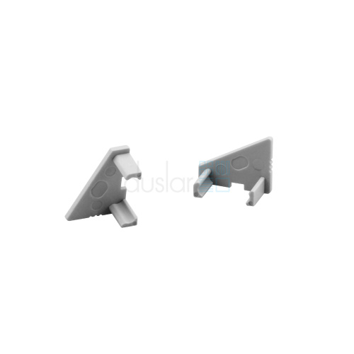 Комплект заглушек для профиля DLIGHT ANGLE, серый