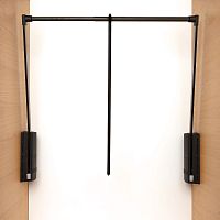 Телескопический пантограф SERVETTO для одежды, ширина 600-1000 мм, черный