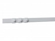 Комплект: Рейлинговая система «FIRKANT» с крючками, цвет – белый, длина рейлинга 900 мм