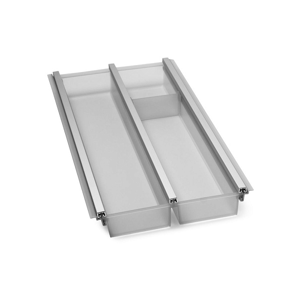 Лоток CUISIO PRO для столовых приборов, ширина фасада 300 мм, 195-220х463х55 мм, серый