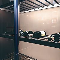 Полка WINERY для бутылок с подсветкой, ширина 567 мм, антрацит
