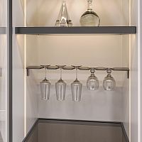 Держатель FONDO для бокалов, длина 567 мм, антрацит