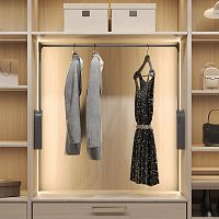 Электрический пантограф STAR для одежды, ширина 1200 мм, антрацит