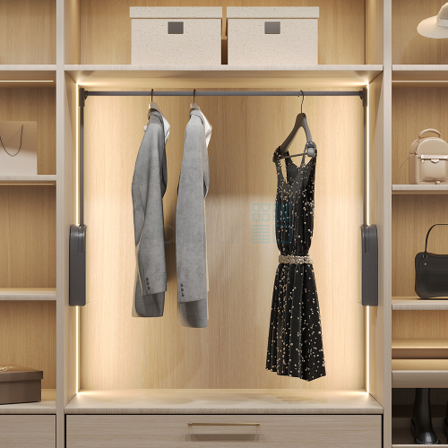 электрический пантограф star для одежды, ширина 1200 мм, антрацит Электрический пантограф STAR для одежды, ширина 1200 мм, антрацит