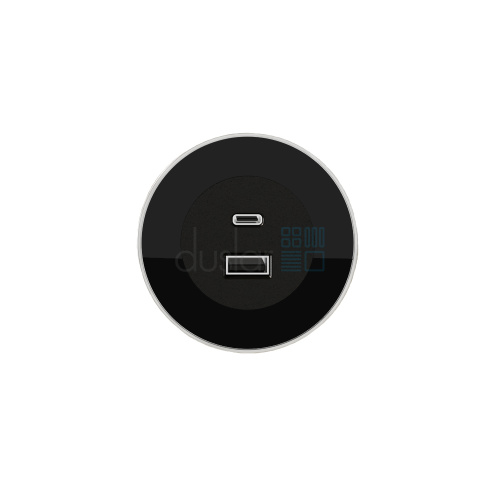 розетка versadot usb, врезная, чёрный Розетка VERSADOT USB, врезная, чёрный