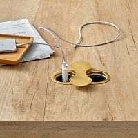 розетка eight, врезная, латунь Розетка EIGHT, врезная, латунь