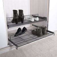 УЦЕНЕННАЯ выдвижная обувница HELENA, ширина 568 мм, антрацит